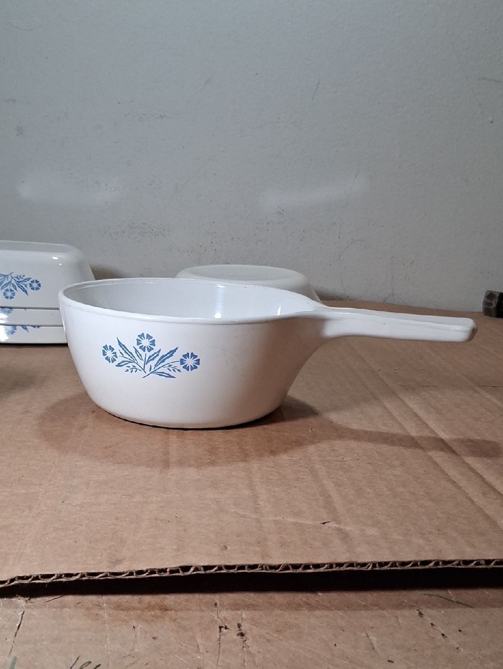 6 Vintage Corningware "CORNFLOWER" Casserole Bowls and Petite Pans - Picture 6 of 6